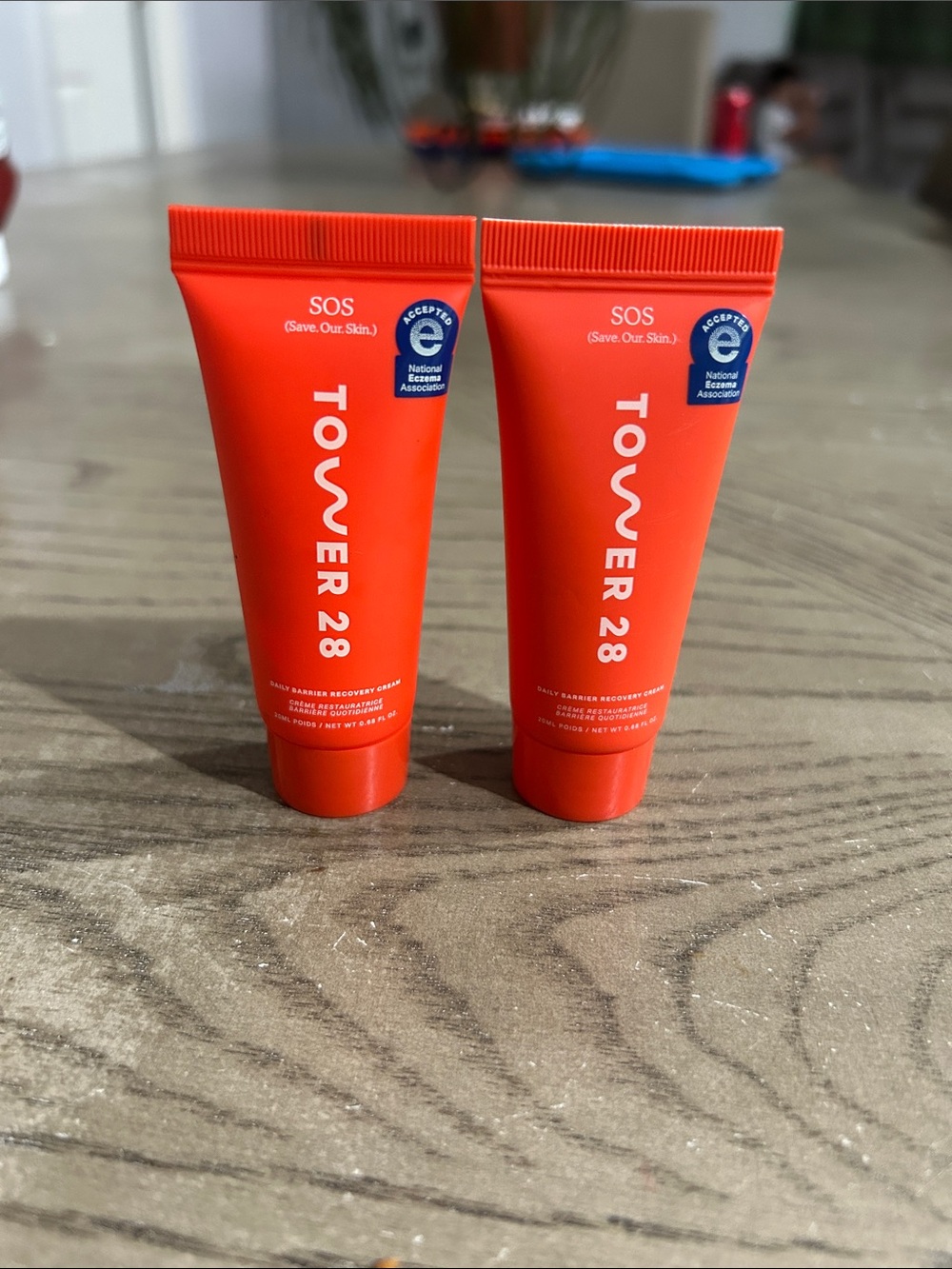 Tower 28 SOS Daily Barrier Recovery Cream - Bright Orange Tubes **MINI .68 FL OZ